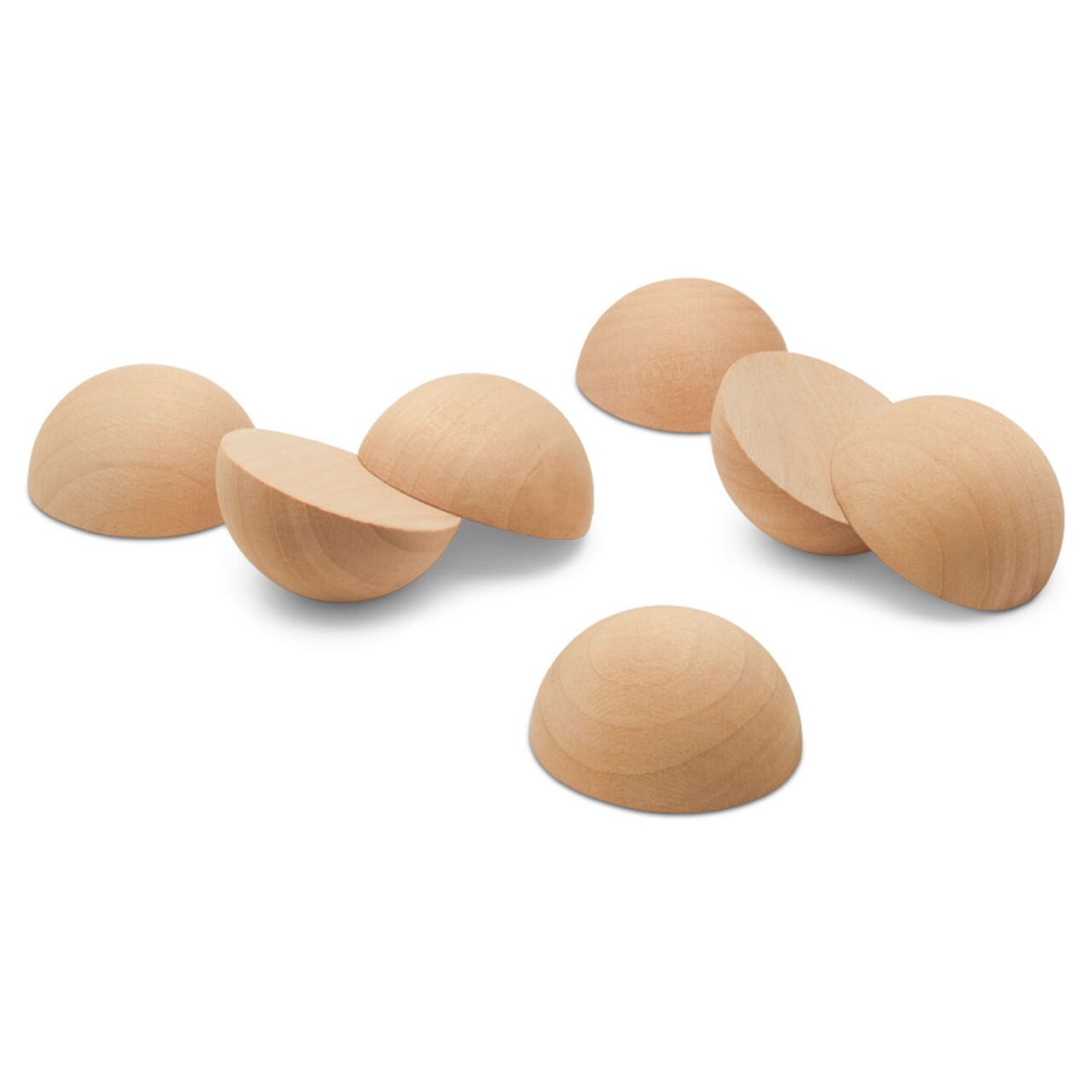 Wooden Split Balls, Multiple Sizes, Half Balls for Crafting and DIY Décor |Woodpeckers